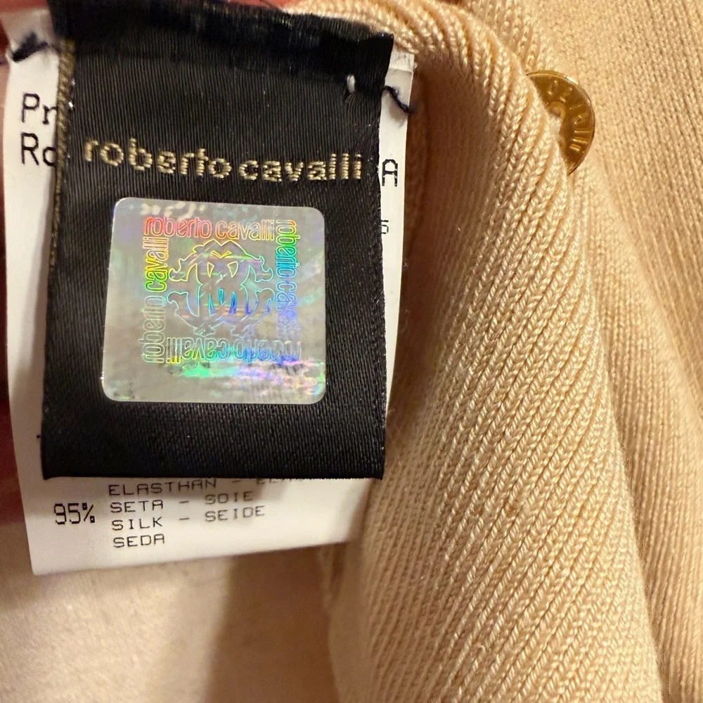 Roberto Cavalli Cream Cardigan